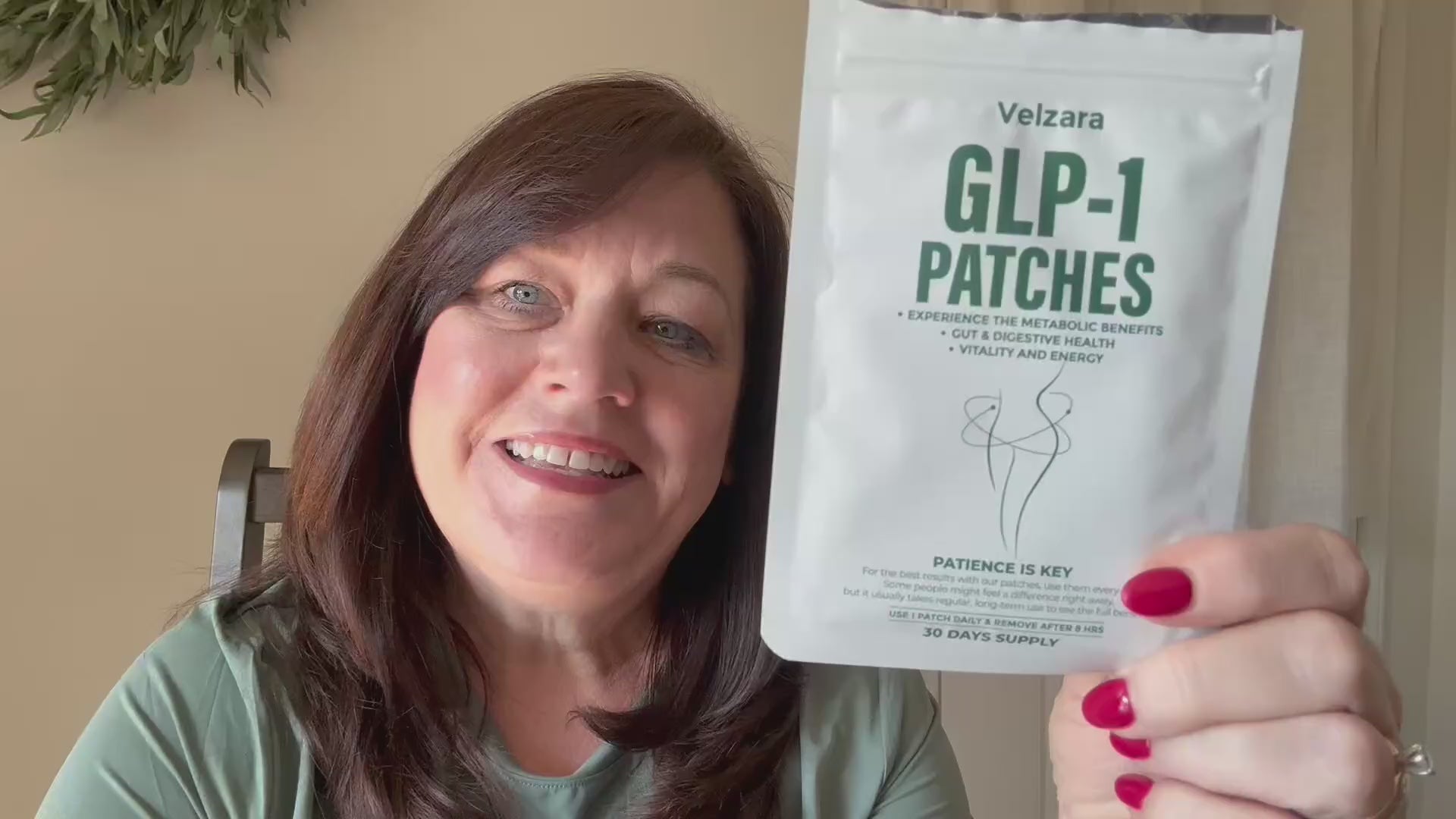 Velzara Botanical GLP-1 Patches for Daily Body Harmony | Natural Ingredients Including Berberine, Pyridoxine, Fucoxanthin Pomegranate 30 Patches